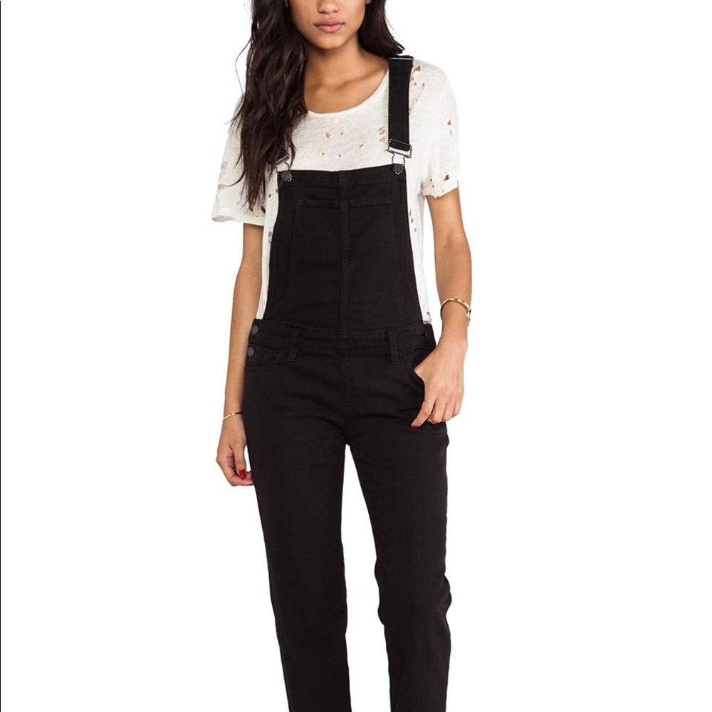 Paige Overalls Jumpsuit Black Size 30